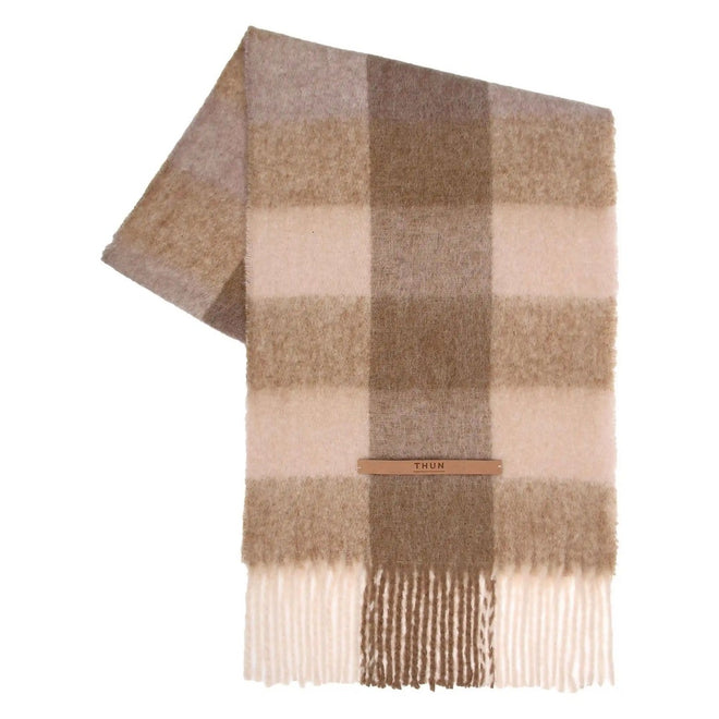 Thun Sciarpa in misto lana a quadri con frange - T10723640P00