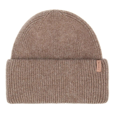 Thun Berretto a coste in misto lana, taupe - T10728641P00
