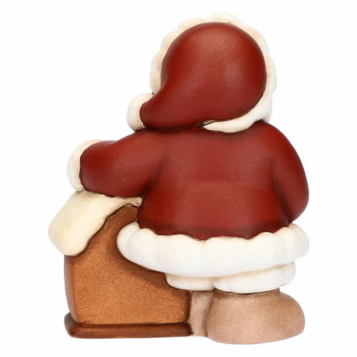 Thun Babbo Natale con cassetta delle lettere in ceramica, medio - T10439303A82