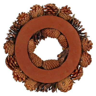 Thun Ghirlanda decorativa con pigne e palline oro - T11056091P00