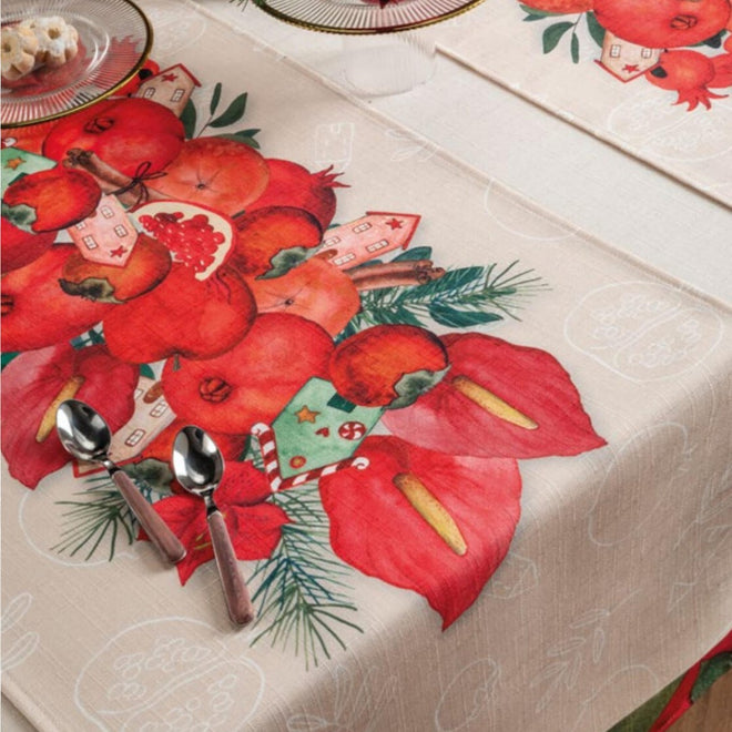 L'oca nera "Melograni" Runner Antimacchia 50x155 - 1xm.TX1002.50