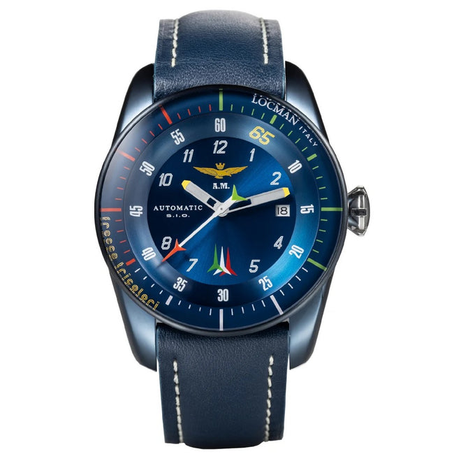 Locman Orologio Uomo frecce tricolori Limited - 0455B02S-BLFTBLPB