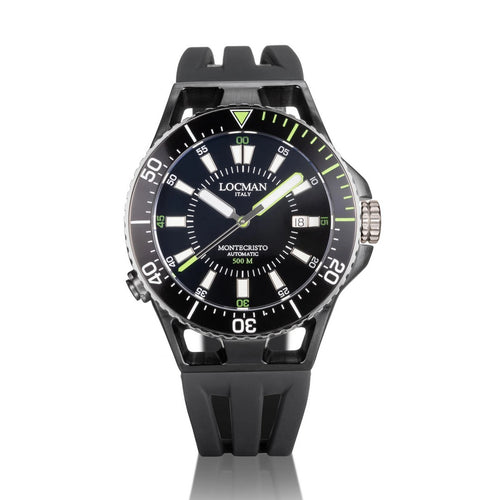 Locman Orologio Uomo Montecristo 500 Metri - 0547K01A-BKBKGRSKD