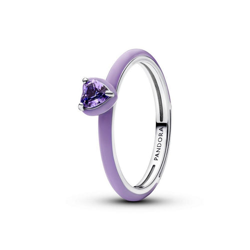 Anello Donna Pandora Purple Chakra Heart - 193088C04