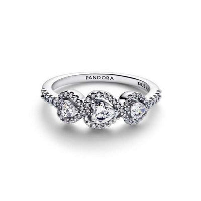 Anello Donna Pandora Tre Cuori - 194413C01