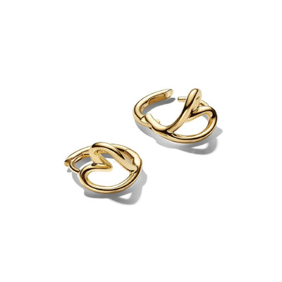 Pandora Orecchini cerchio a forma di cuore in argento dorato - 264359C00