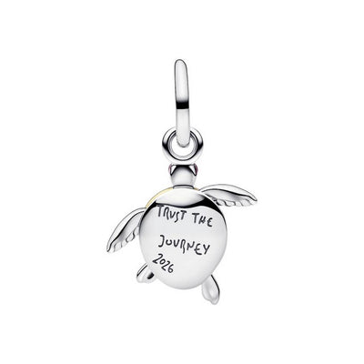 PANDORA Charms Pendente Tartaruga Marina Rosa con diamante creato in laboratorio - 764432C01