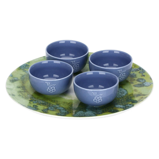 Thun Set 4 ciotoline con vassoio, Oasi - T11629448P00