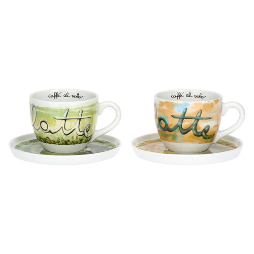 Thun Set 2 tazze colazione con piattino, Vogliadi - T11633419P00