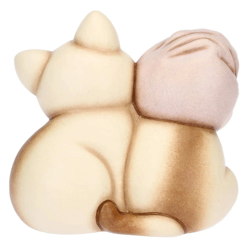 Thun Coppia gatti siamesi in ceramica, piccola - T10986273H90