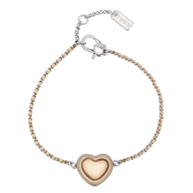 Thun Bracciale catena e tessuto con cuore - T11764216P00