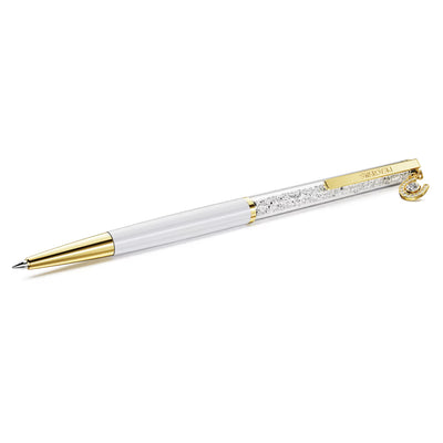 Swarovski Penna a sfera Crystalline Ferro Di Cavallo, Bianco, placcato color oro - 5740699
