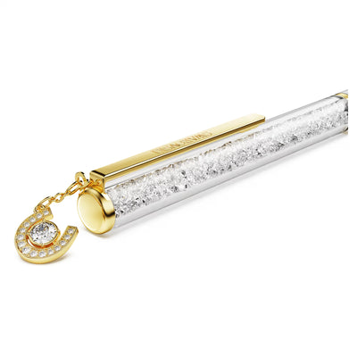 Swarovski Penna a sfera Crystalline Ferro Di Cavallo, Bianco, placcato color oro - 5740699