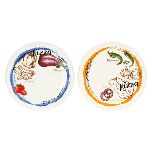 Thun Set 2 piatti pizza Acqua e Farina, arancio e blu - T11467089P00