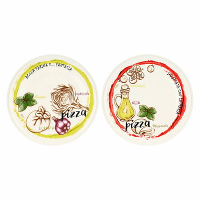 Thun Set 2 piatti pizza Acqua e Farina, rosso e giallo - T11468089P00