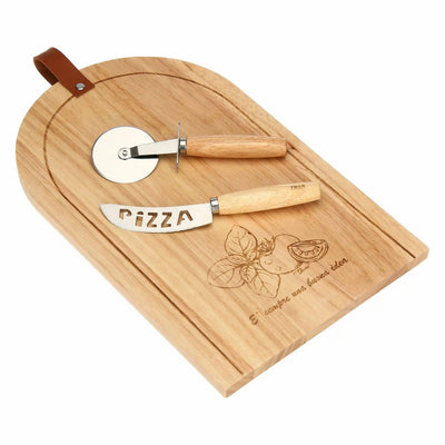 Thun Set tagliere in legno e 2 taglia pizza Acqua e Farina - T11851388P00