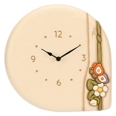 Thun Orologio da parete con farfalla e fiori in ceramica Country Bloom - T10100220H90