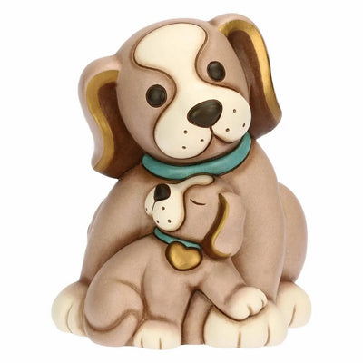 Thun Coppia cani Todo papà e cucciolo in ceramica - T10030277H90