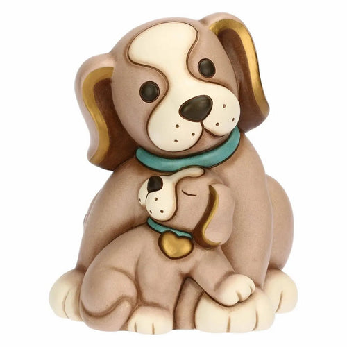 Thun Coppia cani Todo papà e cucciolo in ceramica - T10030277H90