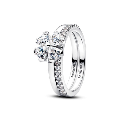 Pandora Moments Anello Donna Quadrifoglio Luminoso Divisibile - 194507C01