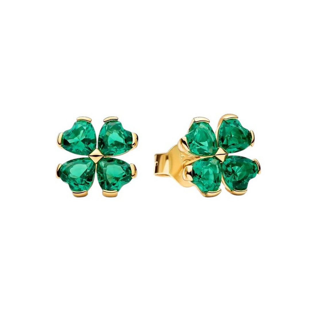 Pandora Moments Orecchini Donna Quadrifoglio Verde - 264500C01