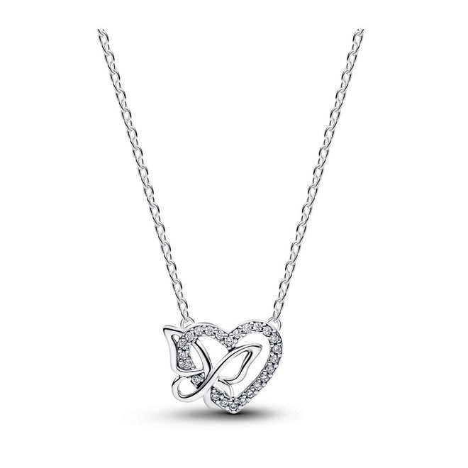 Pandora Moments Collana Donna Cuore e Farfalla - 394477C01
