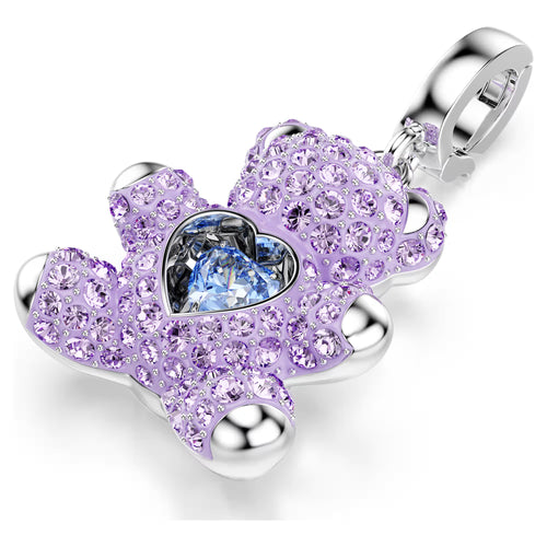 Swarovski Charm Donna Idyllia Taglio misto, Orsetto, Viola - 5745610