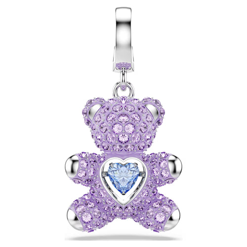 Swarovski Charm Donna Idyllia Taglio misto, Orsetto, Viola - 5745610