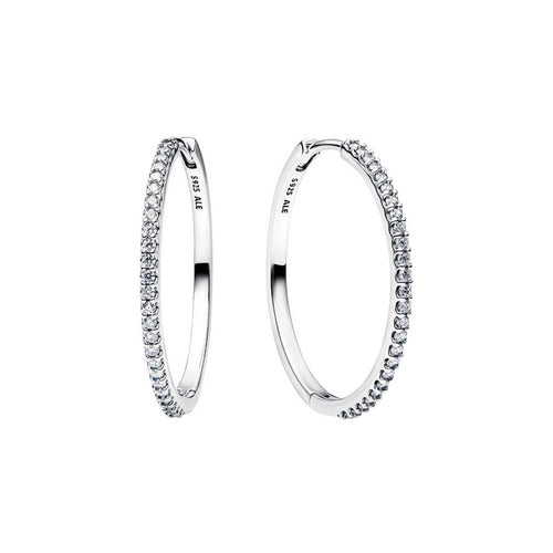 PANDORA Orecchini Cerchi Grandi Pavé - 294650C01