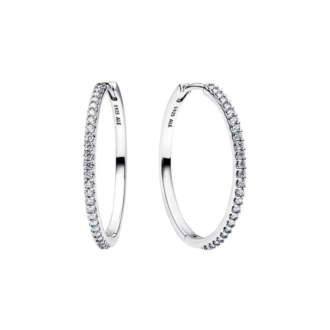 PANDORA Orecchini Cerchi Grandi Pavé - 294650C01