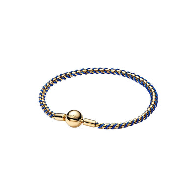 PANDORA Bracciale Intreccio Tessuto Blu - 563816C02