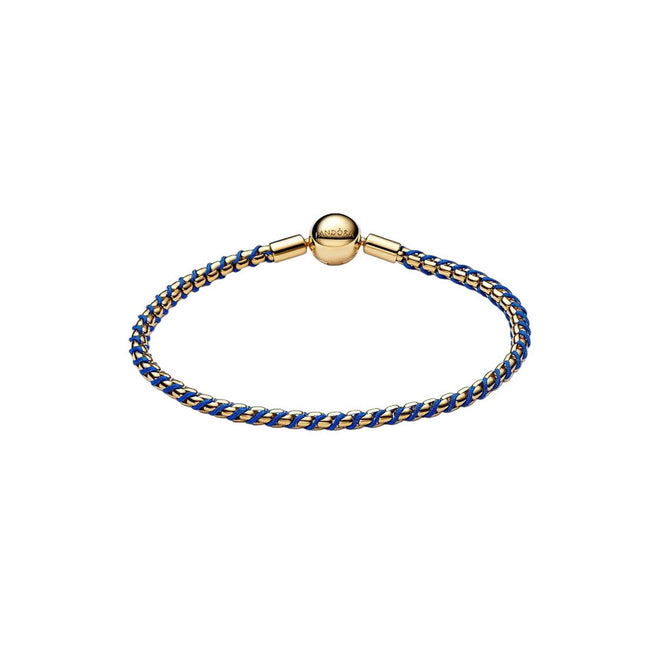 PANDORA Bracciale Intreccio Tessuto Blu - 563816C02