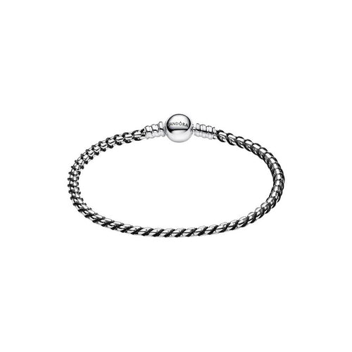 PANDORA Bracciale Intreccio Tessuto Nero - 593816C02