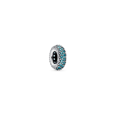 PANDORA Charms Distanziatore Pietre Verde Acqua - 791359C01