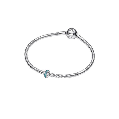 PANDORA Charms Distanziatore Pietre Verde Acqua - 791359C01