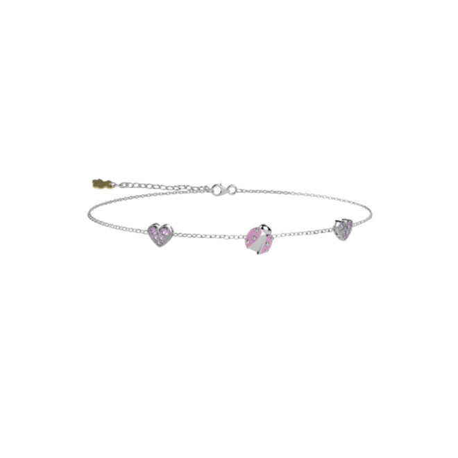Bracciale Nanán Bijou baby cuore e coccinella NAN0605 - NAN0605