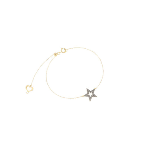 Bracciale Donna Maman et Sophie 18KT Stella Traforata Polvere e Cromo - bpsso3trk