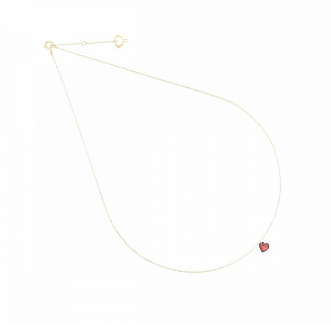 Girocollo Donna Maman et Sophie 18KT Cuore ROSSO - gccungr