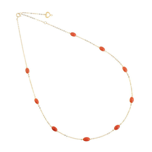 Girocollo Donna Maman et Sophie 18KT CORALLO - gcptacoov