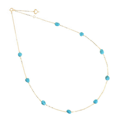 Girocollo Donna Maman et Sophie 18KT TURCHESE - gcptatu4