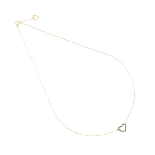 Girocollo Donna Mamn et Sophie 18KT Cuore Trafrato Polvere  Cromo - gcsso2trk