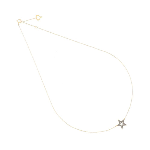Girocollo Donna Maman et Sophie 18KT Stella Traforata Polvere Cromo - gcsso3trk
