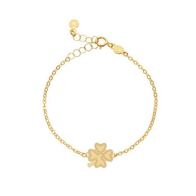 Bracciale LeBebè Scintille in oro giallo e Quadrifoglio - PMG234
