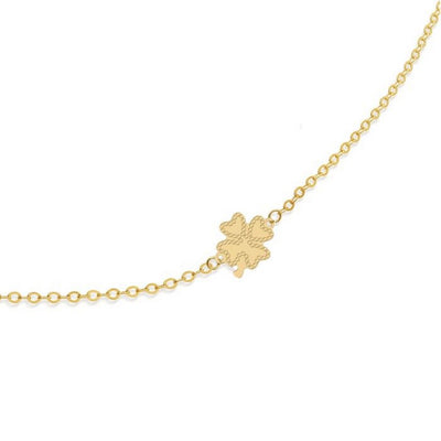 Bracciale LeBebè Scintille in oro giallo e Quadrifoglio - PMG234