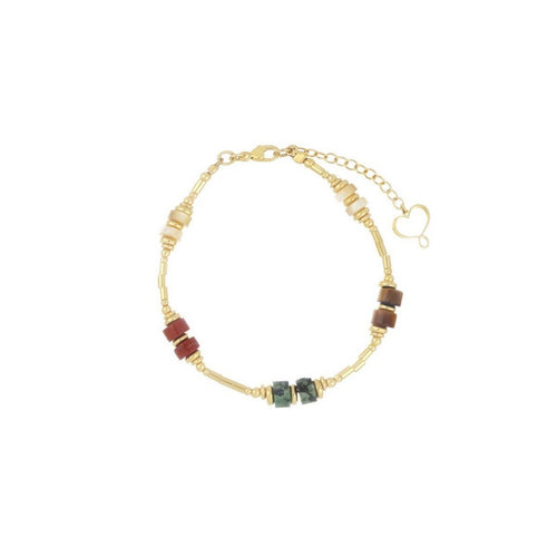 Bracciale Donna Maman Et Sophie Madreterra e Tubini Brown - brusa6bwmx