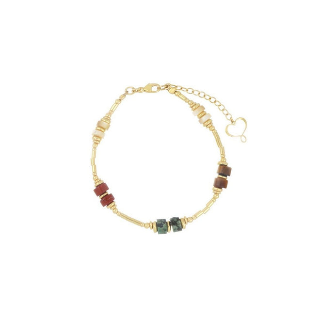 Bracciale Donna Maman Et Sophie Madreterra e Tubini Brown - brusa6bwmx