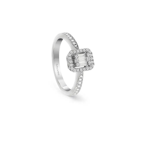 Salvini Anello Donna Magia in oro bianco con diamanti - 20086252
