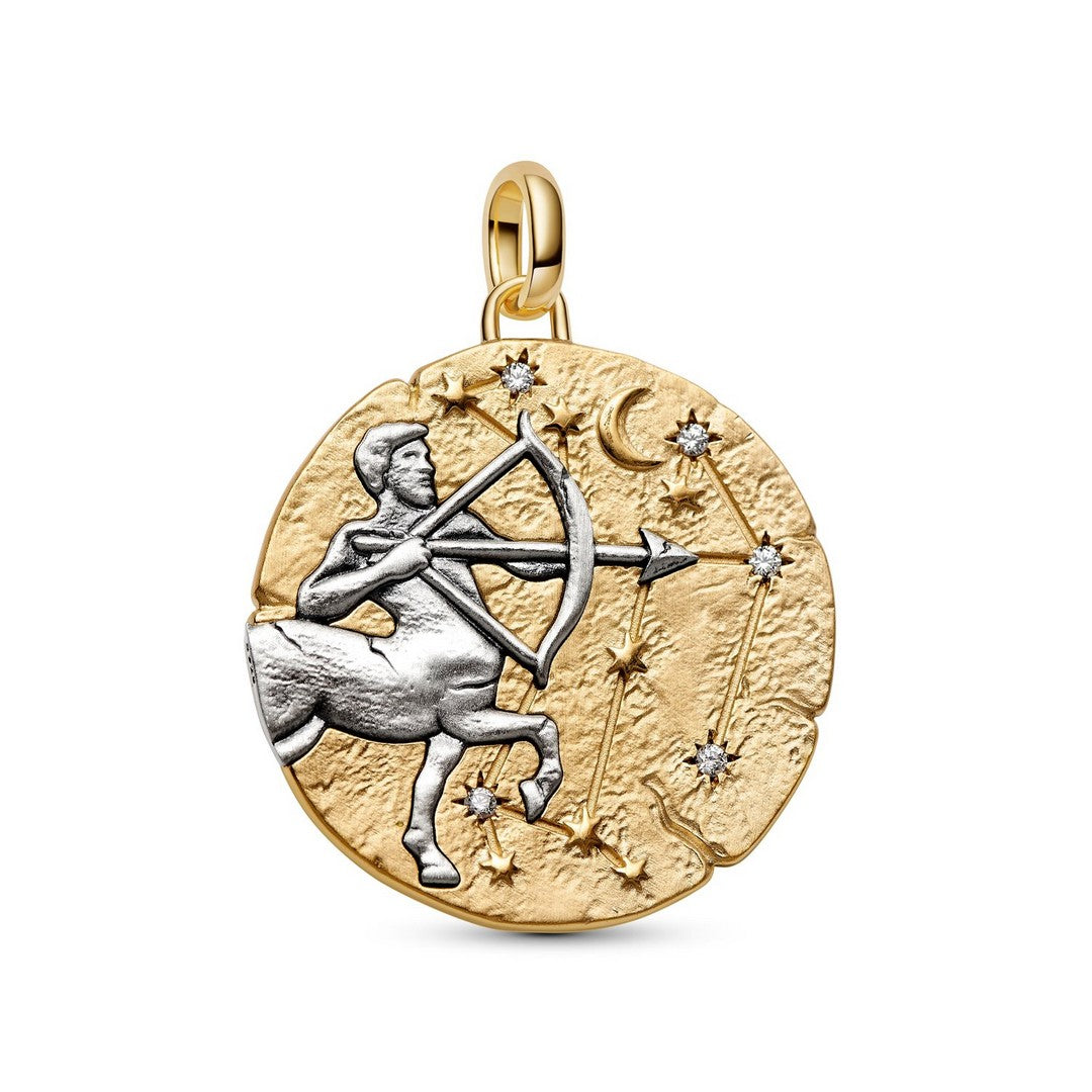 Pandora Charms Charm Medallion XL Sagittario "Vivere Est Audere" - 764995C01