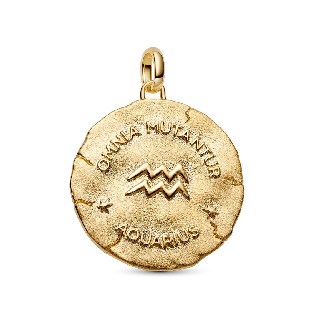 Pandora Charms Charm Medallion XL Acquario "Omnia Mutantur" - 765004C01