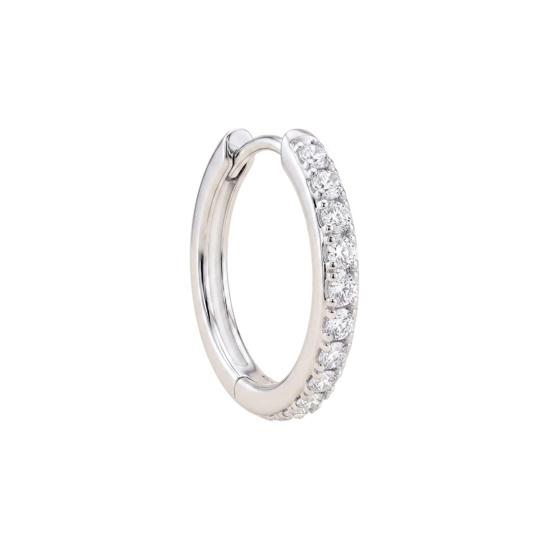 Amabile Hoop Pavé Bianco